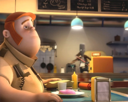 מתוך סרטון האנימציה התלת מימדי קפה סרה