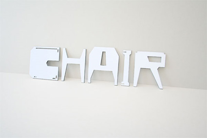 הכסא שמורכב מהמילה כסא