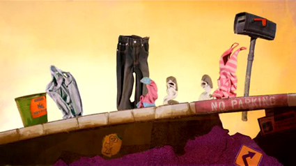 מתוך סרטון האנימציה סיפורי גרביים של קרלו ווגל