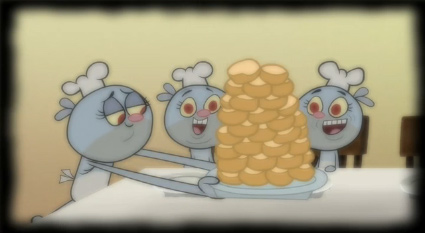 מתוך סרטון האנימציה עוגה צהובה של ניק קרוס